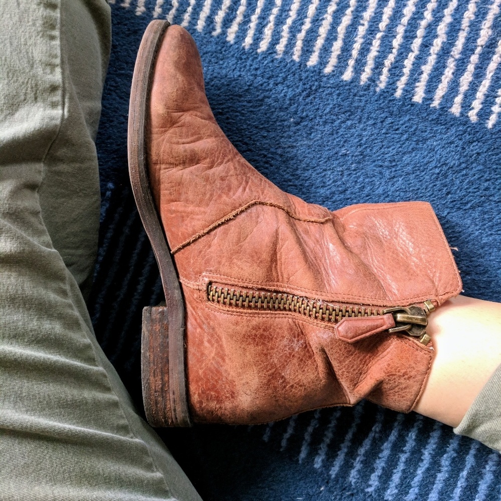 Cole Haan leather slouchy booties